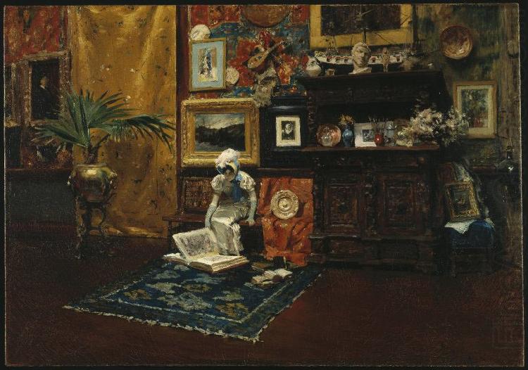 William Merritt Chase Studio Interior china oil painting image